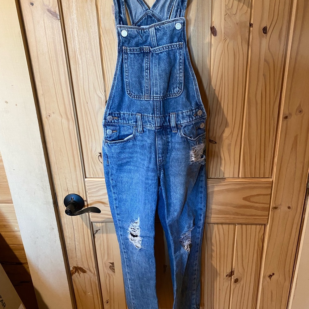 Old Navy Light Blue Denim Overalls